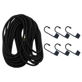 Savage Island Heavy Duty 4mm Bungee Cord Elastic Tie Down Straps Rope With 6 Hooks