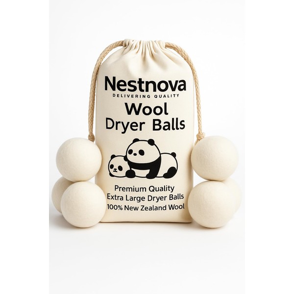 Premium Quality Upgraded 2024 Dryer Balls XL 6 Pack Lasts