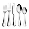Kitchinox Seaport 43-piece Stainless Steel Silverware Set, Flatware Service for