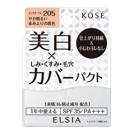 ELSIA Elsia Platinum White Cover Foundation UV 205 Pink Ochre Slightly Bright Redness Skin Tone 0.3 oz (9.3 g)