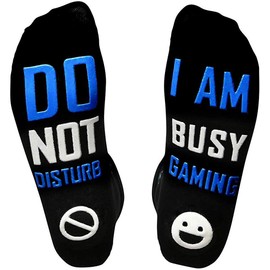 Folouse Stocking Stuffers for Teens Boys Kids Gifts, Do Not Disturb I'm Gaming Socks, Funny Gag Gifts for Men