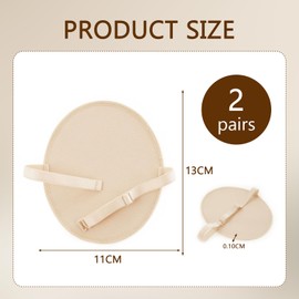 Underarm Sweat Pads for Women 2 Pairs,Underarm Pads for Sweating Women Reusable,Arm Pit Sweat Guards Comfortable, Breathable, Adjustable Shoulder Straps(Nude)