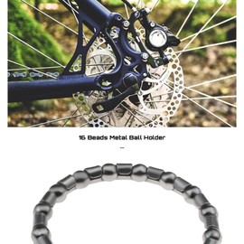 SING F LTD 10pcs Bicycle Ball Bearing 1 1/8 Cycling Headset Bearing with 16 Balls Steering Bearings for MTB Bike Road Bike Crank Bottom Bracket Replacement Parts
