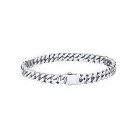 Bestyle Miami Curb Chain Bracelet, for Men/Women, Stainless Steel, Chic, with Engraving, Customisable Gift, Stainless Steel