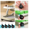 4Pcs Baby Walker Replacement Wheels, Universal Stem-Mount Plastic Casters for