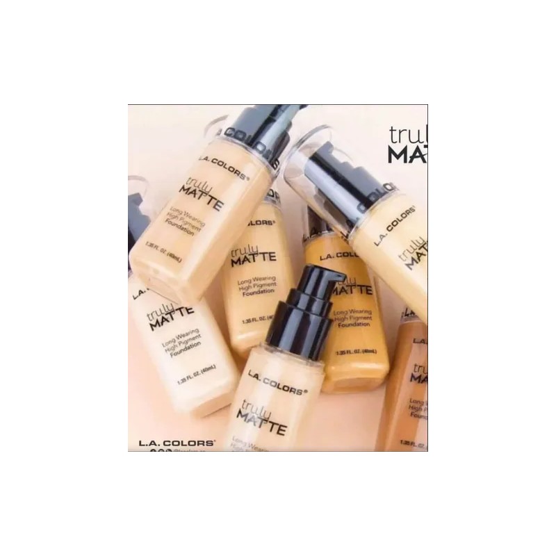 L.a. Colors Truly Matte Foundation Base De Maquillaje 7 Pz