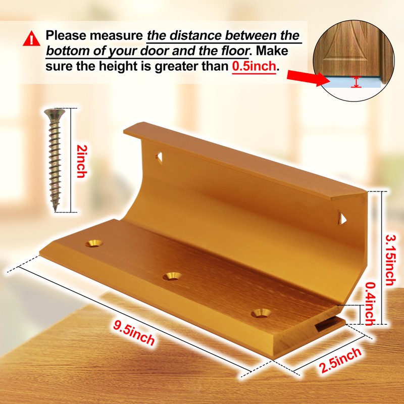 Home Security Door Lock Blemish Door Barricade Brace Garage Front