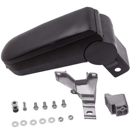 Maxpeedingrods Front Driver's Side Center Console Armrest Box Black Leatherettefit with Storage Compartment for VW Jetta Golf Bora Mk4 Passat B5 1998-2004