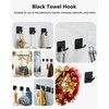 EDMILE Stick On Towel Hooks for Bathroom, Heavy Duty Self