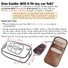 RFID Signal Blocker Faraday Pouch for Car Keys, Premium PU