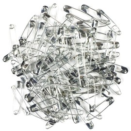 Cousin DIY 32030 1 inch Safety Pins, 1", SILVER