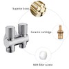 nomona Double Valve with Two Outlets, Three Way Angle Valve,