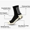 Non-Slip Athletic Socks with Grippers, White, Kids Soccer Training Socks,