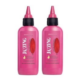 Calir Jazzing Semi Permanent Hair Color for Gray 3oz (No.058 RUBY RED, 2pack)