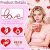 12PCS Love Word-Shaped Plastic Drinking Straws for Bachelorette Decor