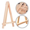 2 Pcs Mini Wooden Artist Triangle Easels Wooden Desktop Easel