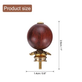 uxcell Teapot Button Lid Knobs Tea Kettle Pot Cover Handle Knobs Lid Top Replacement for Teapot Teakettle Ceramic Pot Accessories Supplies, Wood