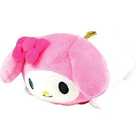 Tees Factory Sanrio Nesoberi Pass Case with My Melody Reel Plush Mascot Keychain