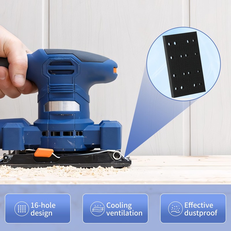 FMTYAOIU 4 Pcs Soft Foam Sanding Pads Interface Sander Backing