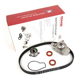 Domestic Gaskets DG-0664460818 Timing Belt Kit Water Pump Compatible With/For 88-95 Honda CRX Civic Del Sol 1.5 D15B2/B7