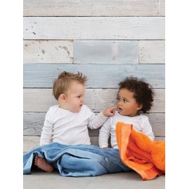 Little Giraffe Luxe Stroller Baby Blanket, Cornflower, 29" x 35"