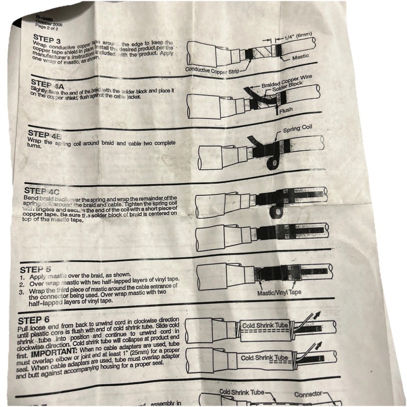 Elastimold New Elastimold ECS-G3 Jacketed Cable Grounding And Sealing Kit