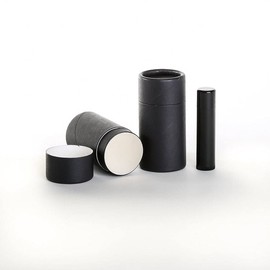 50 mL Black Kraft Paperboard Deodorant/Cosmetic/Lotion/Lip Balm/Salve Tubes (100)