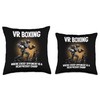 VR Boxing Heavyweight Champ Gamer Throw Pillow