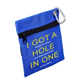 Golf Gifts for Men Dad Presents - This Funny Golf Pouch is a Novelty Golf Gift for Any Golfer to Store Golf Balls or Golf Accessories, Tee Holder - Xmas Gift for Husband Mens Stocking Filler