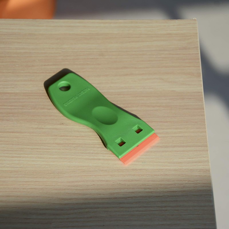 Foshio Yellow Plastic Razor Blade Scraper with Contoured Handle and