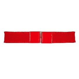 eVogues Plus Size Elastic Zipper Red Hot Belt One Size Fits All - One Size Plus