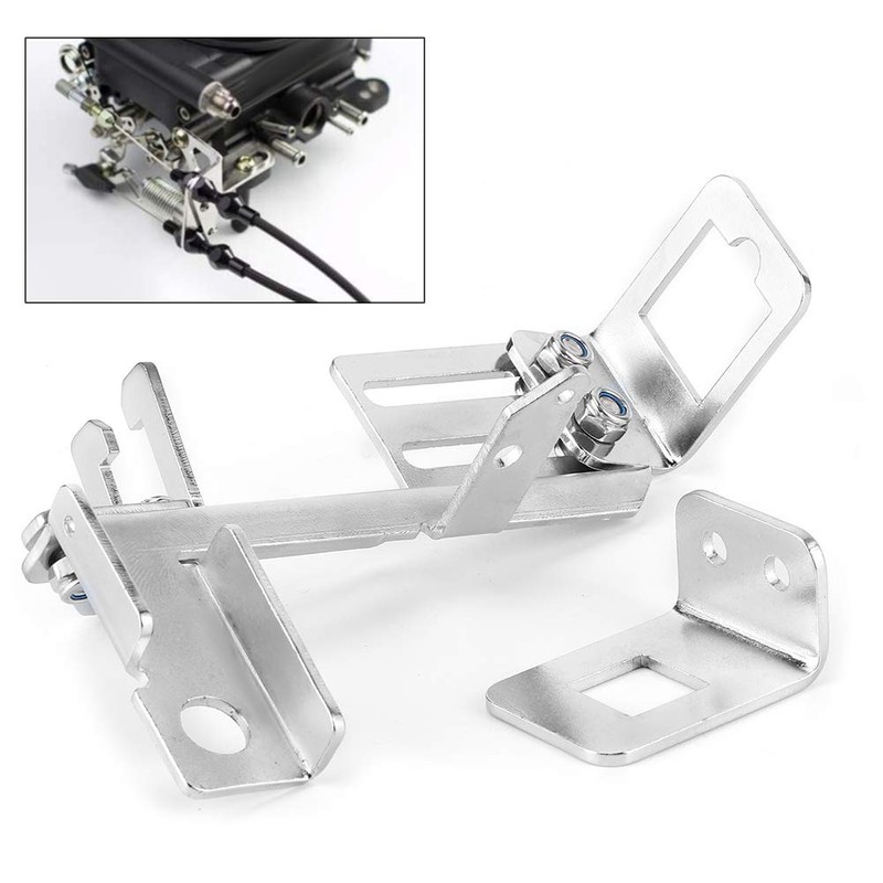 Bracket Throttle Cable 2pcs Throttle Cable Bracket Kickdown Chrome for