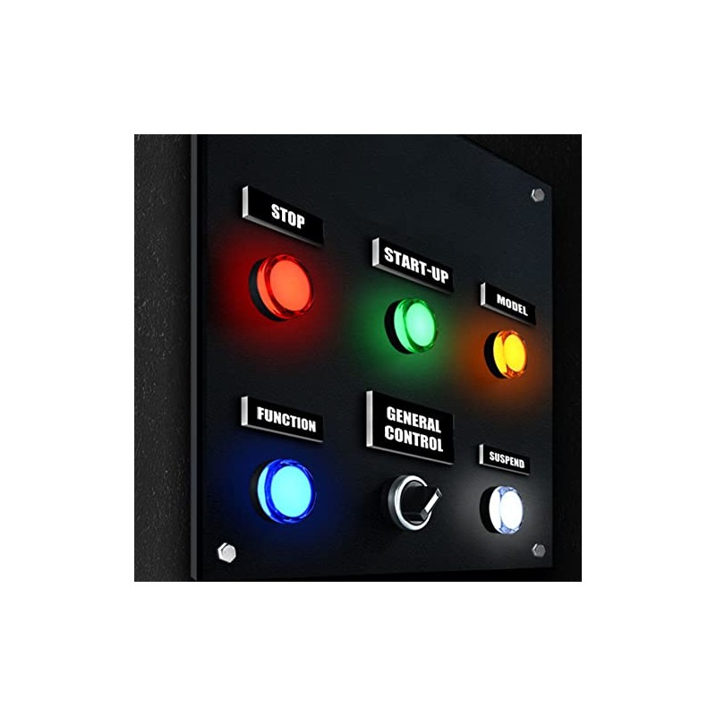 Gebildet Gebildet 12pcs 22mm LED Power Indicator, LED Pilot Signal