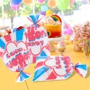 LEOSINDA 25 Pcs Cotton Candy Bags,12 x 18 Inches with