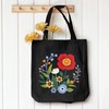 Louise Maelys Embroidery Kits Canvas Tote Bag for Beginners,Cross Stitch
