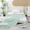 12 Pack Sage Green Wedding Flannel Throw Blankets Bulk 50