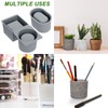 3 Pack Silicone Planter Molds for Concrete Square and Round