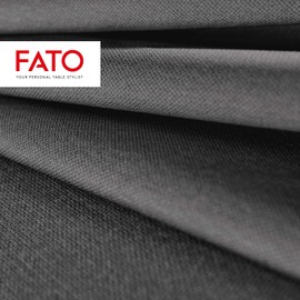Fato - Trockene Papierservietten, Airlaid, Textileffekt, Packung mit 50 Servietten, Größe 40x40, 4-fach gefaltet, Farbton Decor Black Titanium