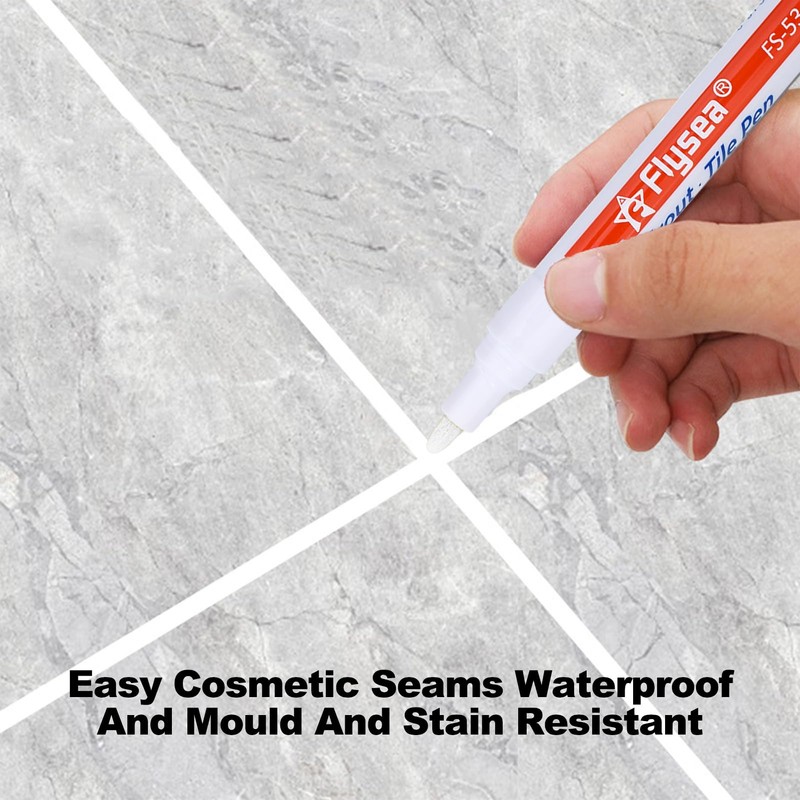 ZJCANGLIU Pack of 2 Grout Pens Grey, Tile Pen, Grey