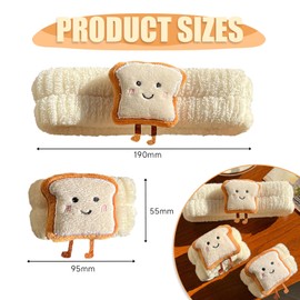 Batheidon Make-Up Hairband, Cosmetic Hairband, Poignet Absorbant pour Soins de la Peau et Maquillage, Accessory de Spa pour Lavage du Visage, Douche, Yoga (Lot de 1 Bandeau et 2 Bracelets)