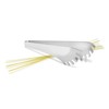 Zack 20639 CAJON Spaghetti Tongs, Stainless Steel, Silver