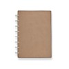 Levenger Circa Modern Sliver Foldover NB, Junior-Taupe Discbound Notebook