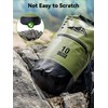 HEETA Waterproof Dry Bag Backpack with Zippered Pocket (Green, 10L)