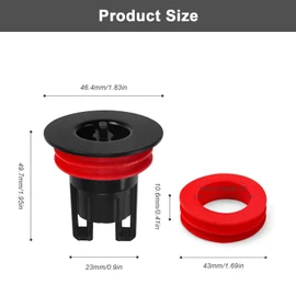 0XBIT Odor Proof Floor Drain, 2 Pieces Floor Drain Basement, Floor Drain Shower with 2 Seals, Magnetic Floating Design, for 28-45mm ABS Pipes, Bathroom, Kitchen, Sink