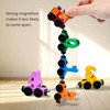 s Wooden Number Train Color Recognition Track Assembly Game 12
