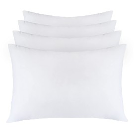 LB LAURA BENASSE LIVE THE DESIGN Queen Size Bed Pillows for Sleeping 4 Pack, Hotel Pillows for Side Back & Stomach Sleepers, Down Alternative Microfiber Super Soft Plush Washable - Set of 4