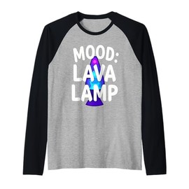 Lava Lamp Retro Aesthetic Psychedelic Groovy Vibes Raglan Baseball Tee