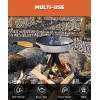 Mocomax Vertical Fire Pit Grate, Metal Portable Place Log 12