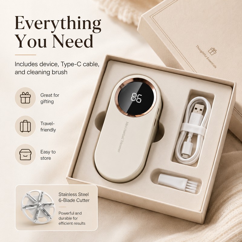 Electric Lint Remover for Sweaters & Clothing – USB Rechargeable