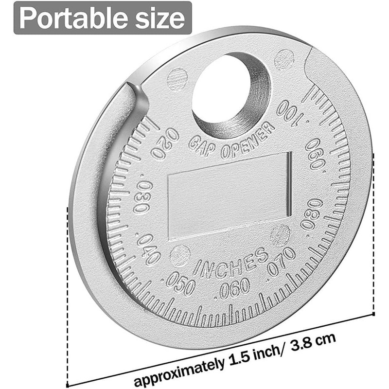 Silver Spark Plug Space Tool Gapper Gauge- Wire Spark Plug